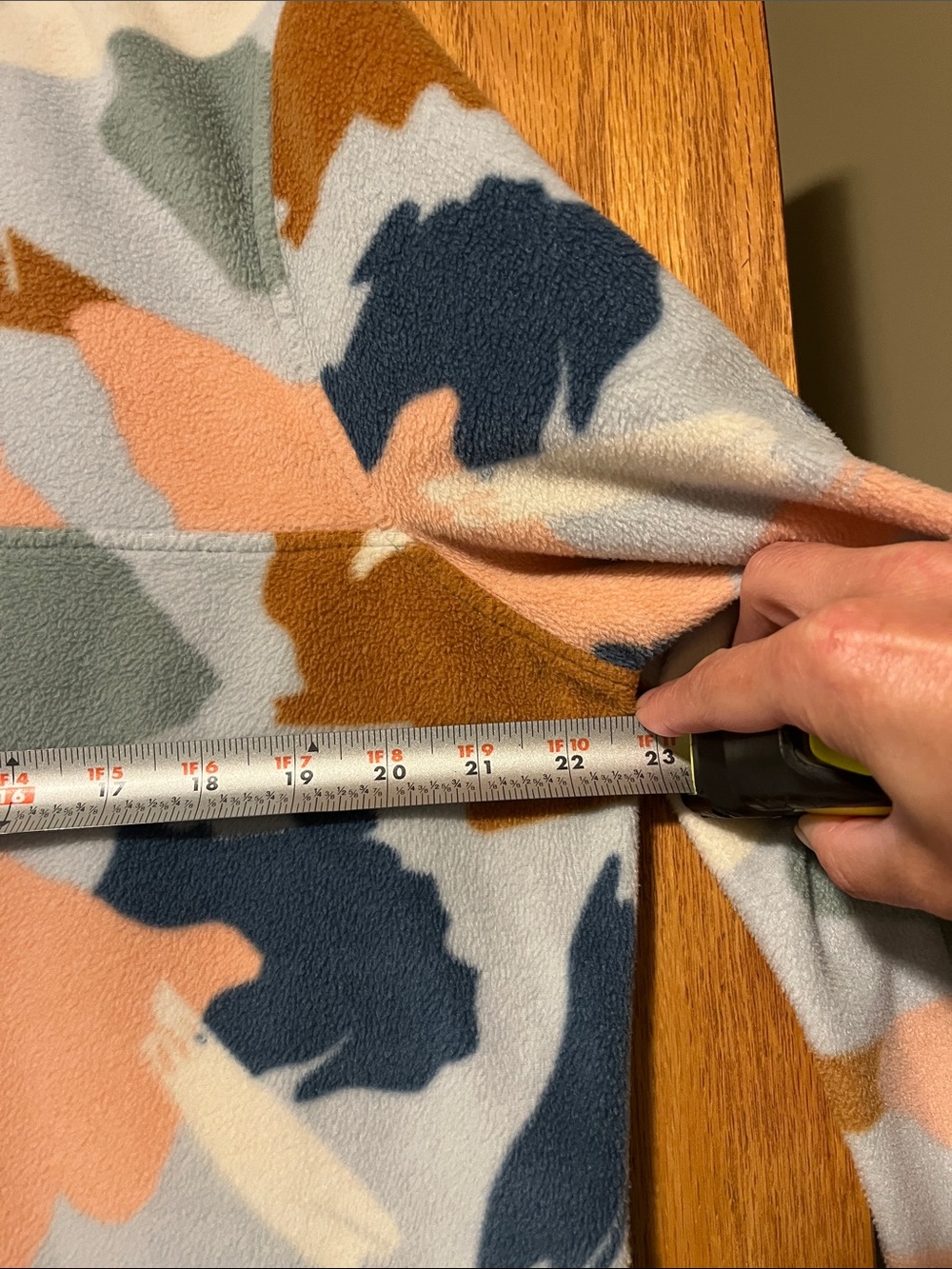 LIFE. INTEGRITY. EARTH® Cozy Fleece Jacket in Sage & Multi Abstract Print - Picture 6 of 14